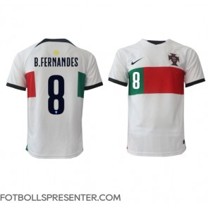 Portugal Bruno Fernandes #8 Borta Matchtröja VM 2022 Kortärmad